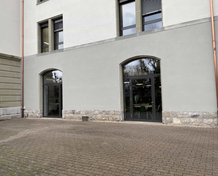 Bâtiment Pontaise Etat De Vaud Entrée Profilé Construction Métallique Adani