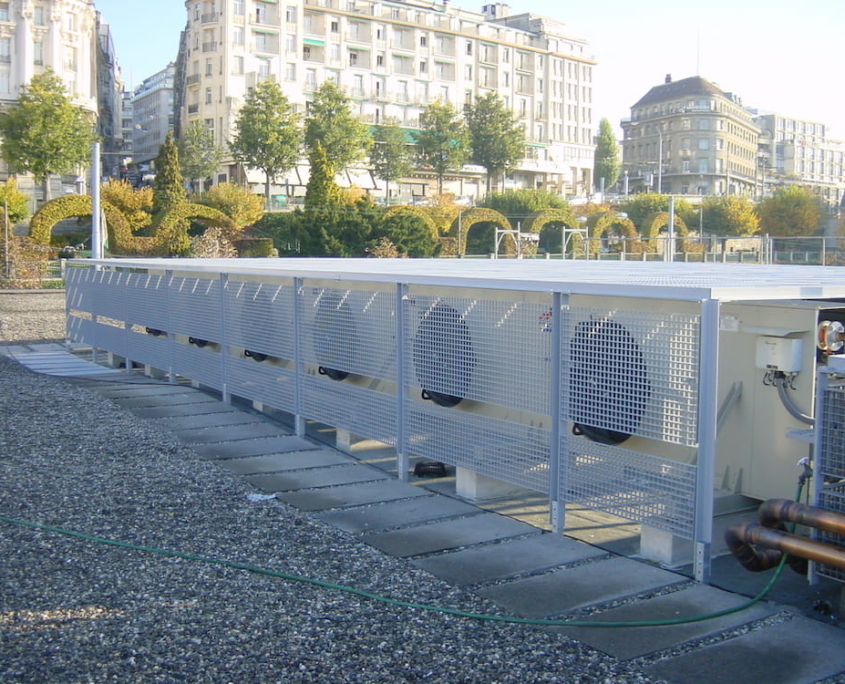 Caillebotis Coop City Lausanne Parement Grille Thermolaqué Construction Métallique Adani