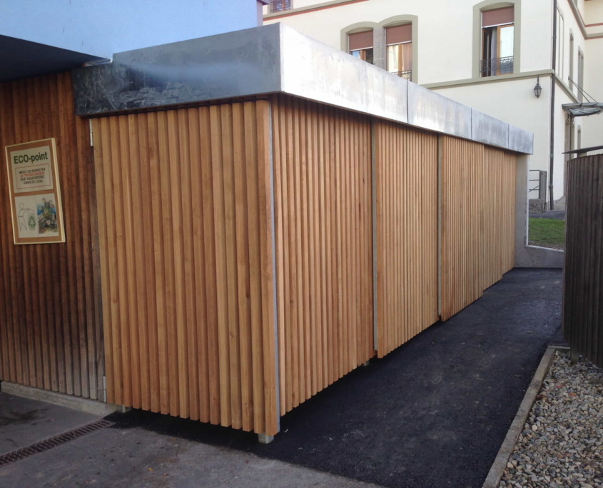 Container Structure Inox + Habbilage En Bois Construction Métallique Adani
