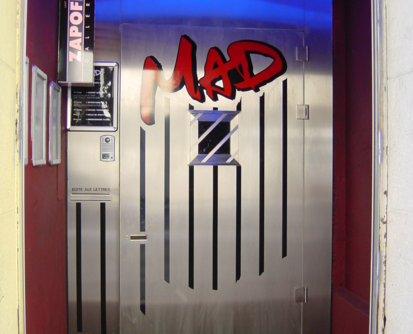 MAD Porte D'entrée Tout Inox Profilés Jansen Construction Métallique Adani