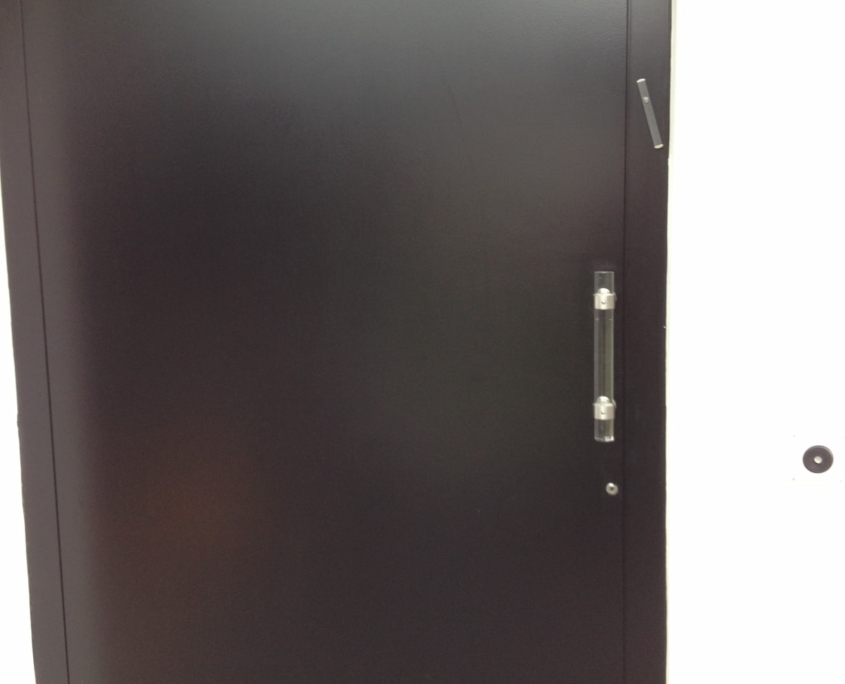 Villa De Maître Porte D'entrée Profilés Alu Schüco + Tôle Thermolaqué Construction Métallique Adani